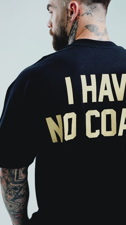 Camiseta Oversized Mith I Have No Coach Preto