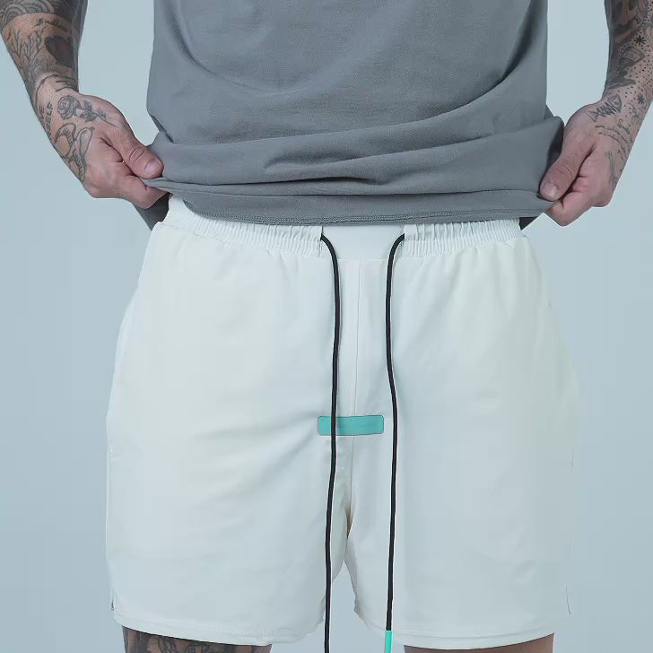 Shorts de Tactel Mith Aesthetics Off White