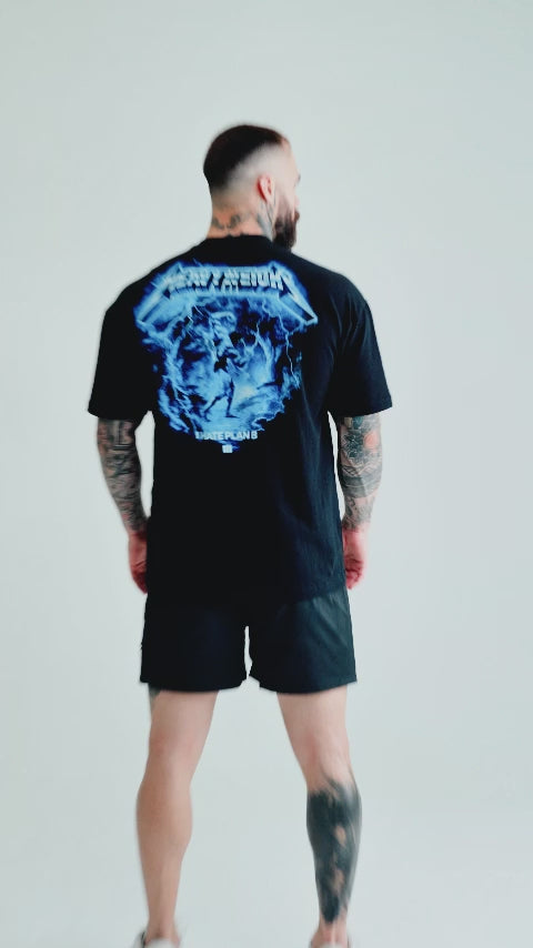 Camiseta Oversized Treino Preta Mith I Hate Plan B