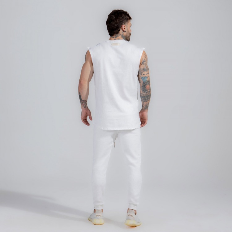 Camiseta Regata Sleeveless - Branco - Camisetas, ▻ Super